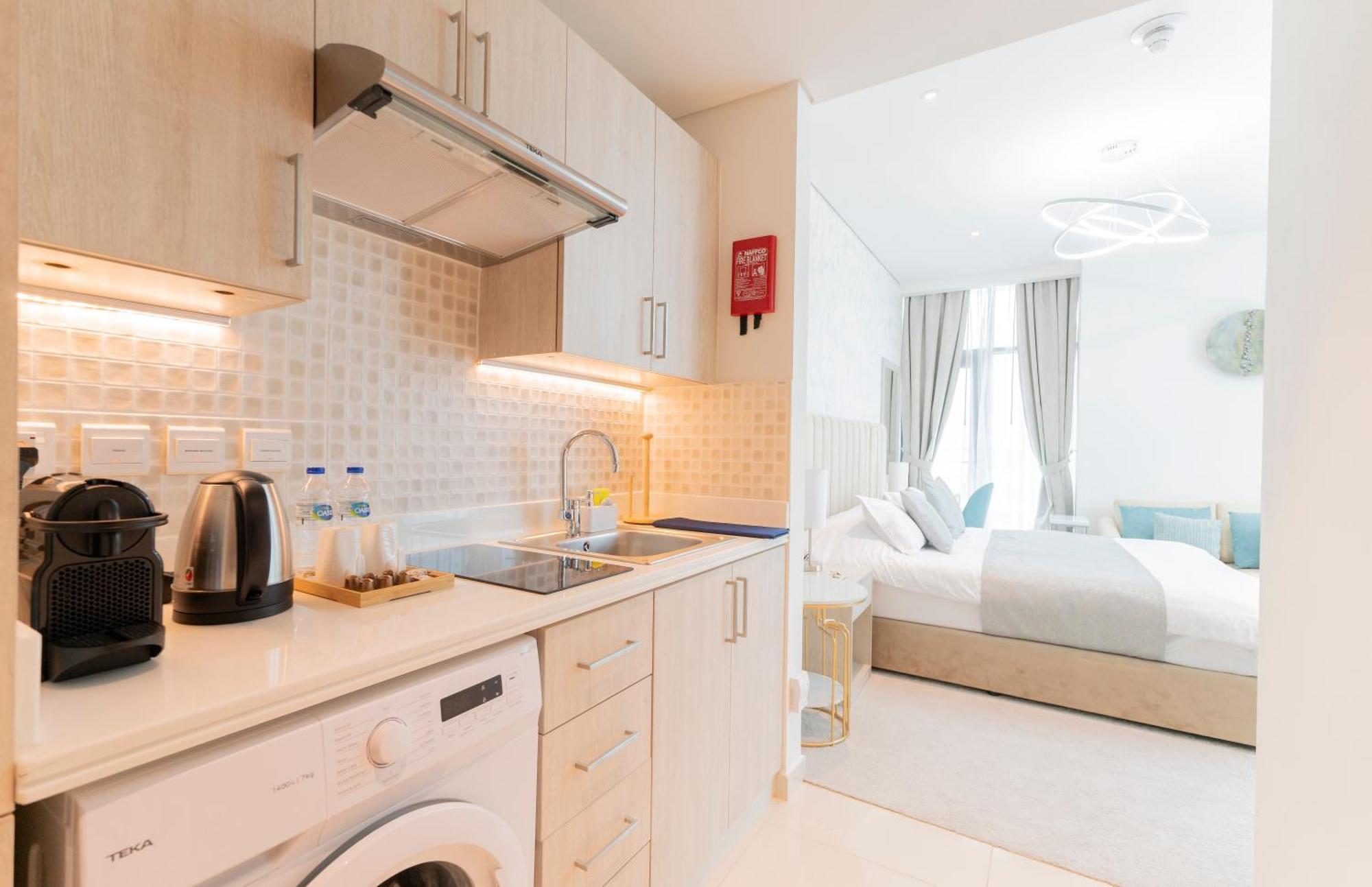 Studio With Private Beach Access At Palm Jumeirah 迪拜 外观 照片