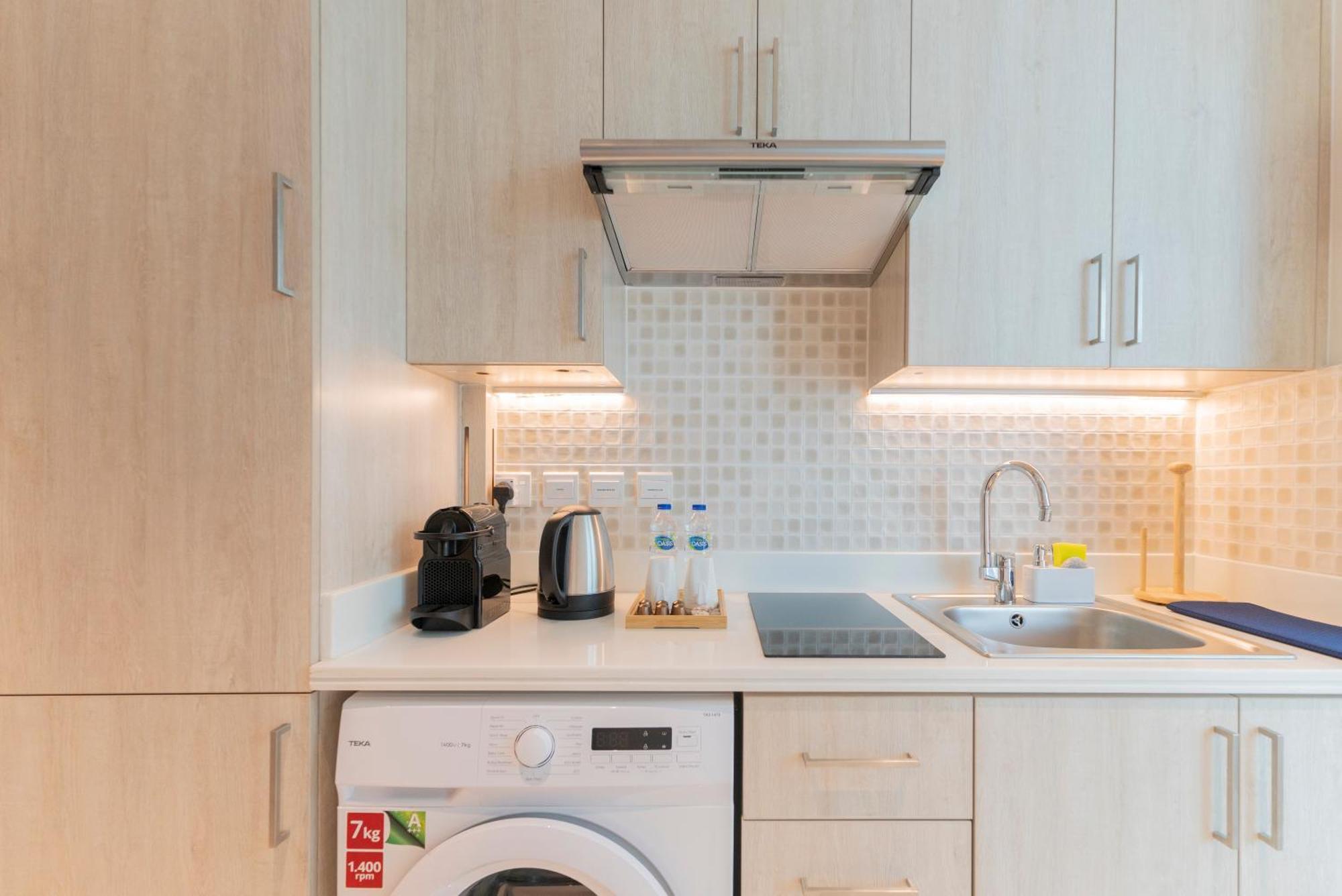 Studio With Private Beach Access At Palm Jumeirah 迪拜 外观 照片