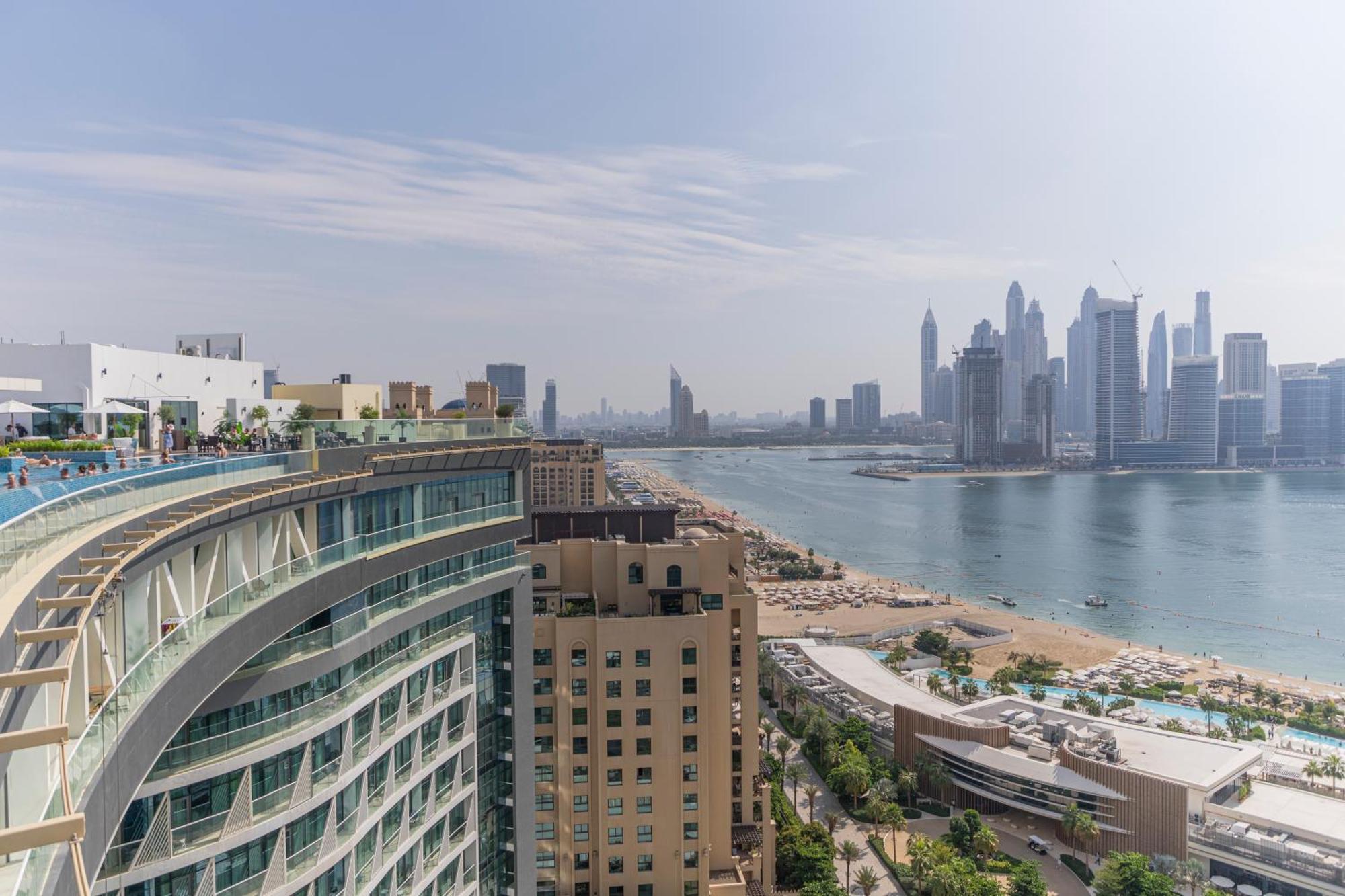 Studio With Private Beach Access At Palm Jumeirah 迪拜 外观 照片