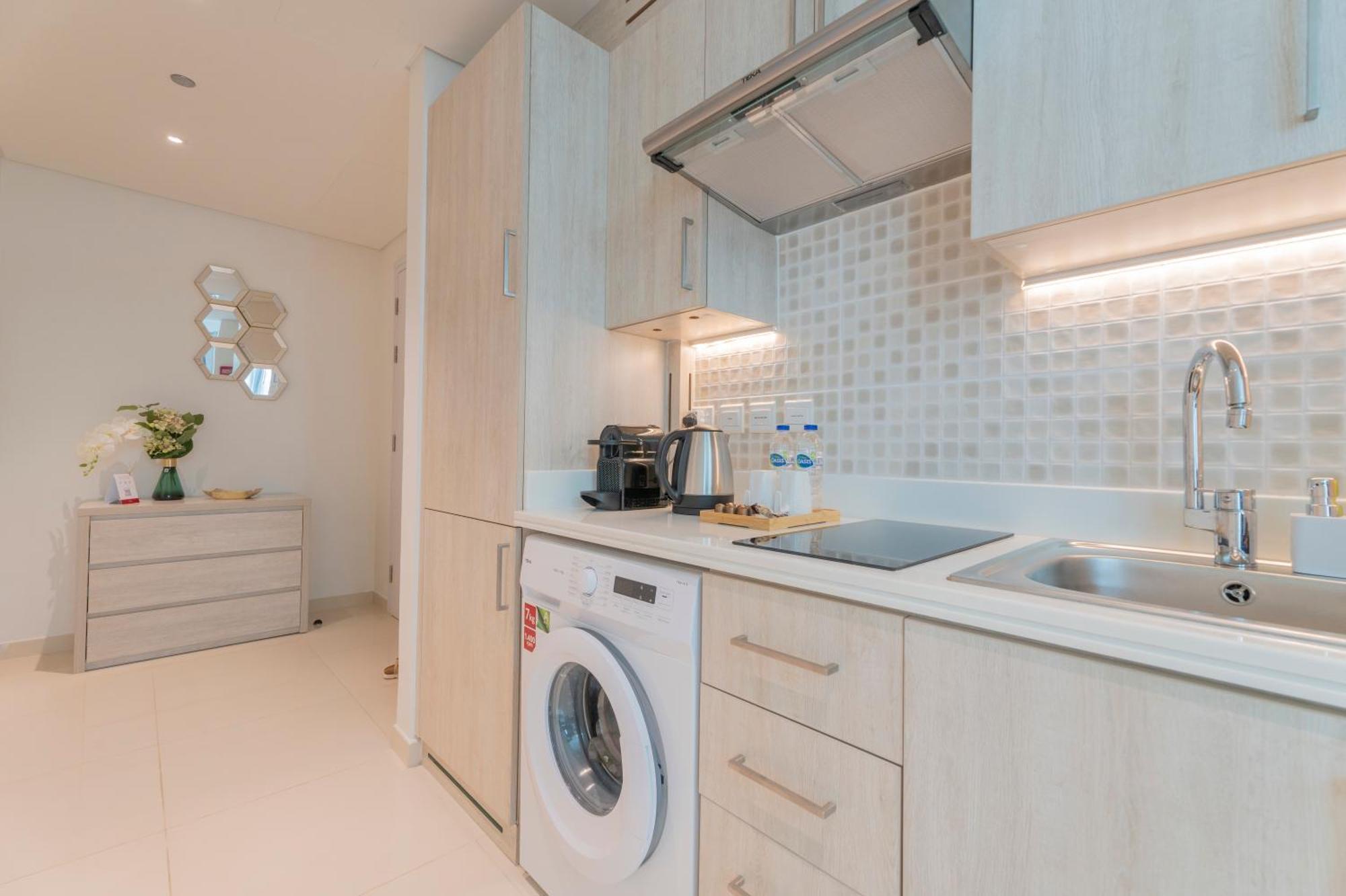 Studio With Private Beach Access At Palm Jumeirah 迪拜 外观 照片